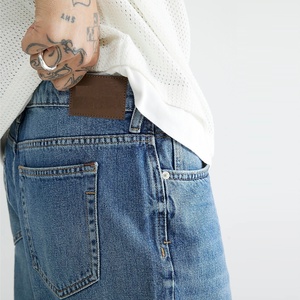 Nueva Llegada, Jeans Rectos de Algodón 100% Teñido y Tejido, Ecológicos, de Secado Rápido, Transpirables y Cómodos para Hombre y Mujer - Product Image 3