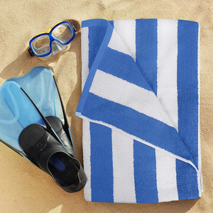 100% Material de algodón Característica de secado rápido 500 GSM 800 GSM Toallas de playa de terciopelo de alta calidad a precio de descuento Toallas de playa - Product Image 2