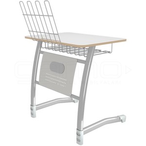 GM021-812 Single Laminate Music <b>Desk</b> with Functional <b>Laptop</b> <b>Stands</b> <b>for</b> School Use - Product Image 1