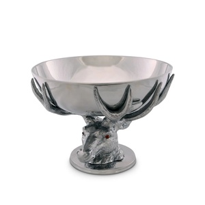 Cuenco para servir comida de diseñador de Color plateado Cuenco de pedestal de latón antiguo listo para bodas y regalos para el hogar Hoteles Restaurantes Cuencos de uso - Product Image 3