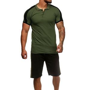 Wholesale Breathable <b>Twin</b> <b>Set</b> for Men Customizable 100% Cotton Shorts and T-shirt Eco-Friendly Design - Product Image 5