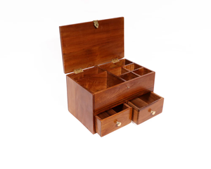 Madera con joyero de madera hermosa caja de madera regalo para boda aniversario cumpleaños día de San Valentín decoración del hogar - Product Image 1