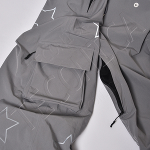 Pantalones de nieve holgados de esquí personalizados 2025, impermeables, transpirables, de nailon, con bolsillos con cremallera, ropa térmica para snowboard, a prueba de viento, cierre de cremallera OEM - Product Image 4