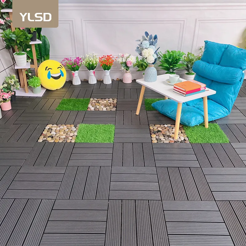 DIY Decking Anti Slip Surface High Quality Wood Plastic Composition Decking Outdoor Flooring DIY WPC Decking