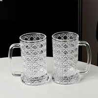 Vaso de Cerveza con Logotipo Personalizado INS, Jarra de Cerveza Alemana Congelada, Tazas de Cerveza Creativas para Sublimación, Jarra de Whisky y Vino con Asa