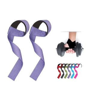 Sangle de musculation en coton écologique, légère, réglable, de haute qualité, avec logo personnalisé, pour le sport, la salle de sport, l'entraînement musculaire - Product Image 1