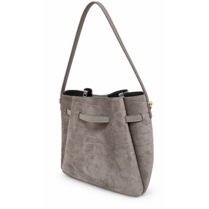 Bolso de mano suave en piel de ante estampada auténtica - Hecho en Italia - Art. 26151 - Product Image 3