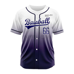 Maillot de baseball de sublimation de haute qualité en tissu polyester avec différents noms d'enfants et numéros de noms d'équipe - Product Image 5