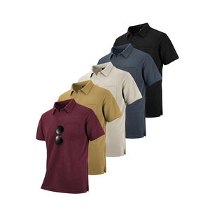 Polos Personalizables de Manga Larga para Hombre para Primavera/Verano, Tejido Jersey Transpirable con Cuello Alto y Diseño Sólido - Product Image 6