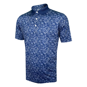 Golf de secado rápido para hombre de alta calidad para camisetas de polo poliéster Spandex 4-Way Stretch logotipo personalizado marca estampado manga corta ODM - Product Image 1