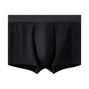 Slips et boxers taille haute pour hommes personnalisés en usine motif d'impression de couleur unie en coton sans couture respirant taille haute - Product Image 6