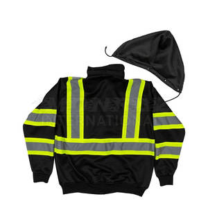 เสื้อฮู้ดกันน้ำพิมพ์โลโก้ตามสั่ง ปี 2025 มาตรฐาน ANSI Class 3 และ EN ISO 20471 Class 2 ความปลอดภัยสูง มองเห็นได้ชัดเจน ขายส่ง - Product Image 3