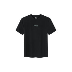 เสื้อยืดคอกลม ERKE สำหรับผู้ชาย ผ้าฝ้าย 100% น้ำหนัก 230 กรัม ผ้าเจอร์ซีย์ สีดำล้วน รุ่น Compressed & Designer Service หมายเลข 11225202016-003 - Product Image 1