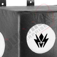 Sac de frappe mural professionnel en cuir véritable pour entraînement de boxe, MMA, kickboxing, rempli de sable