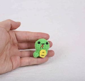 Wholesale Simple Woven Cartoon <b>Plush</b> Zinc Alloy Animal Yarn Crochet Rabbit <b>Cat</b> Pig Chinese Zodiac Sign Letterpress Printed - Product Image 6