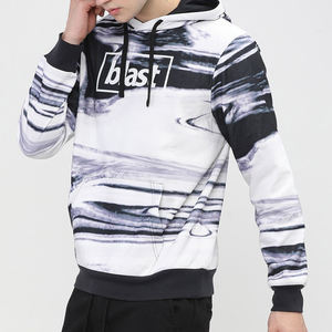 เสื้อมีฮู้ดสำหรับผู้ชายเสื้อฮู้ดผ้าฝ้ายลายว่างเปล่าสำหรับผู้ชายดีไซน์ใหม่ออกแบบได้ตามต้องการ - Product Image 4