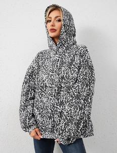 New Camo Luxury Women Hoodies High Quality Cotton Fleece <b>Acid</b> <b>Wash</b> Pullover Heavyweight Streetwear Boxy Fit Winter Autumn - Product Image 3