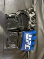 Gants de combat professionnels de haute qualité pour compétition UFC MMA, en cuir, demi-doigts, paume ouverte, pour entraînement de kickboxing, noirs