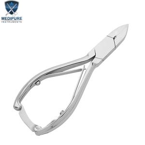 Coupe-ongles robuste en acier inoxydable avec poignée imprimée, lames concaves, double ressort de verrouillage, coupe-pédicure, outils de beauté - Product Image 4