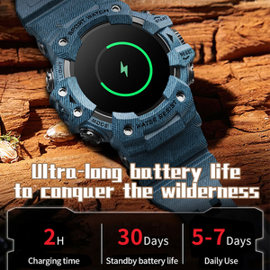 Montre connectée sport unisexe 1,32 pouce TFT LCD étanche IP68 avec caméra HD, boussole et suivi du sommeil pour activités de plein air - Product Image 6