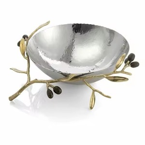 Tazón Decorativo de Latón de Estilo Clásico Pulido para Hotel, Bodas, Fiestas y Postres - Product Image 2