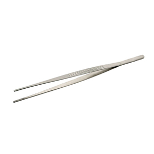 Pinzas de cocina de acero inoxidable Diseño de barra de punta doblada para cocina Comida Cocinar Mariscos Barbacoa y uso manual - Product Image 1