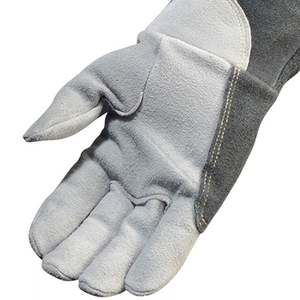 Exigeable de haute qualité hommes meilleurs gants de soudage gants de travail d'hiver avec cuir de vache fendu - Product Image 4