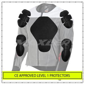 Veste de moto d'été pour femme approuvée CE avec doublure imperméable détachable et panneaux en maille respirante - Product Image 4