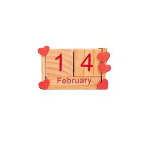 Calendario de madera de pino clásico hecho a mano Calendario de madera decorativo de Navidad Calendario hecho a mano de madera único - Product Image 1
