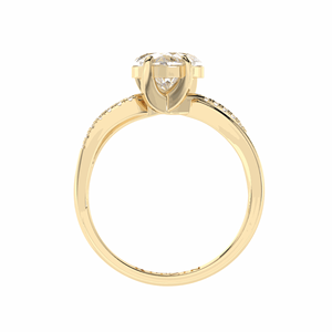 Anillo de compromiso trenzado de diamantes CTHeart 1,00 para mujer - Product Image 6