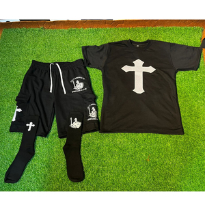 Alta calidad de los hombres de gran tamaño 450Gsm 100% algodón francés Terry ropa de moda de dos piezas conjunto de chándal sudaderas para hombres chándal - Product Image 1