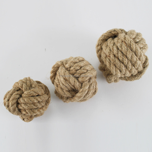 Juguetes de Cuerda de Cáñamo Natural para Perros, Juguete Compacto para Lanzar para Cachorros y Perros Adultos, Pelota Segura para Masticar - Product Image 3