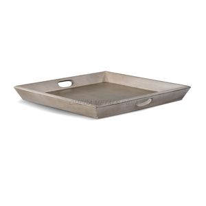 Excellent Quality Wooden Tray <b>Set</b> in Soft Gray Color with Modern <b>Square</b> Shape and Chic Design Perfect for Stylish Serving - Product Image 1