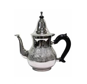 Tetera de cocina de tamaño mediano, tetera de café de calidad Superior, diseño clásico de lujo, latón pulido brillante, Dallah árabe - Product Image 4