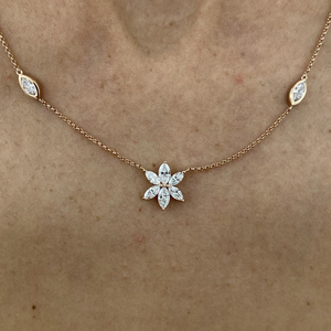 Luxe IGI certifié Marquise VVS Lab Grown Diamond 14k Solid Gold Collier Pendentif Fine Fashion High End Luxury Women Jewelry - Product Image 1