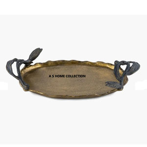 Bandeja para servir alimentos Acabado dorado Forma única Suministros al por mayor para un Plato decorativo de aluminio de excelente calidad Nueva llegada - Product Image 5