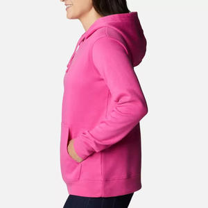 Sudadera con capucha de gran tamaño para mujer, ropa deportiva de gimnasio con logotipo personalizado, ropa de calle de alta calidad, algodón de rizo francés en blanco, cómoda menta - Product Image 3