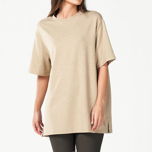 Camiseta de Mujer al por Mayor con Impresión Personalizada, Camiseta Informal de Manga Corta de Algodón, Camiseta con Logotipo Personalizado para Mujer - Product Image 2