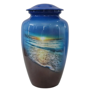 Urna de cremación para adultos europeos más vendidos, diseño maravilloso, urna conmemorativa de cenizas de Metal impresa, la mejor calidad para conmemorar a seres queridos - Product Image 5