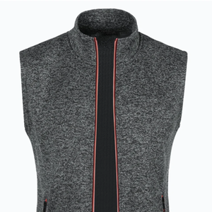 Automne hiver hommes laine tactique gilet décontracté tricoté velours haut haute rue fermeture éclair sans manches col haut solide vêtements d'extérieur - Product Image 3