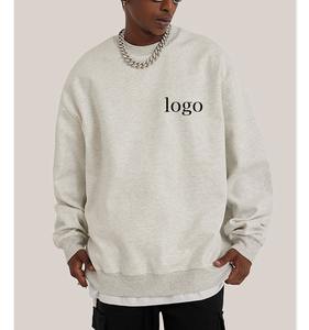 เสื้อฮู้ดดี้โอเวอร์ไซส์สไตล์วินเทจสำหรับผู้ชาย พิมพ์ลายดิจิทัลสำหรับฤดูหนาว ผ้าคอตตอนหนานุ่ม ระบายอากาศได้ดี คอกลม ปักโลโก้แบบนูน 3 มิติ - Product Image 3