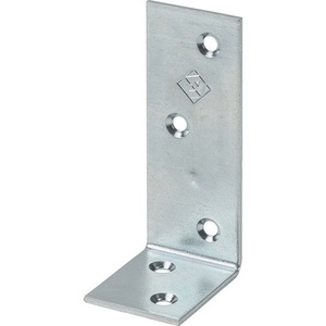 VORMANN Blue Zinc Plated Steel <b>Hooks</b> & <b>Rails</b> Beam Angle L120x80mm 35mm Width 4mm Thickness Pack Size 10 - Product Image 1