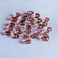 Morganite rose, pierres précieuses naturelles éclatantes et brillantes, certifiées IGI, faites à la main, en vrac, 52,65 carats, coupes variées, traitements appliqués