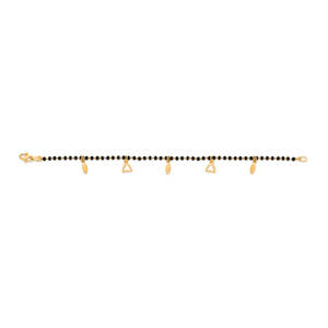 Pulsera Mangalsutra de Zirconia Chapada en Oro para Mujer, Joyería Religiosa Bohemia para Fiestas - Product Image 5