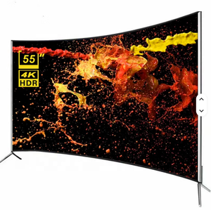 Televisor LED Nuevo, Televisor Inteligente Curvo de 50 Pulgadas, Televisor Inteligente 4K de Pantalla Grande Ultra HD de 50 Pulgadas - Product Image 1