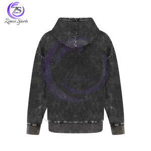 Heavyweight 400 Gsm Sweat à capuche lavé à l'acide pour hommes Couleur Premium Hiver Extérieur Casual Wear Lavage facile avec col à capuche de haute qualité - Product Image 3