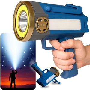 ไฟฉายสปอตไลท์แบบชาร์จไฟได้รุ่น Star Patrol Mega-Bright ขายดี พร้อมโหมดใช้งาน 10 รูปแบบ - Product Image 1