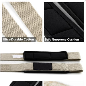 Lifting Wrist Straps for <b>Weightlifting</b>, Gym, Deadlift, Workout (Made of Premium Cotton & Padded) - Men & <b>Women</b> - Product Image 5