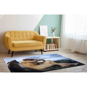 Tapis imprimé ange tombé, design Alexandre Cabanel, grand tapis d'entrée, tapis à poils doux - Product Image 2