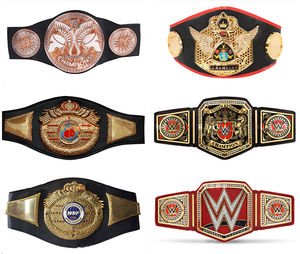 Ceintures de championnat de lutte de qualité supérieure, poids lourd, les plus vendues en 2025, sangles en cuir, logos personnalisés, ceintures en provenance du Pakistan - Product Image 6